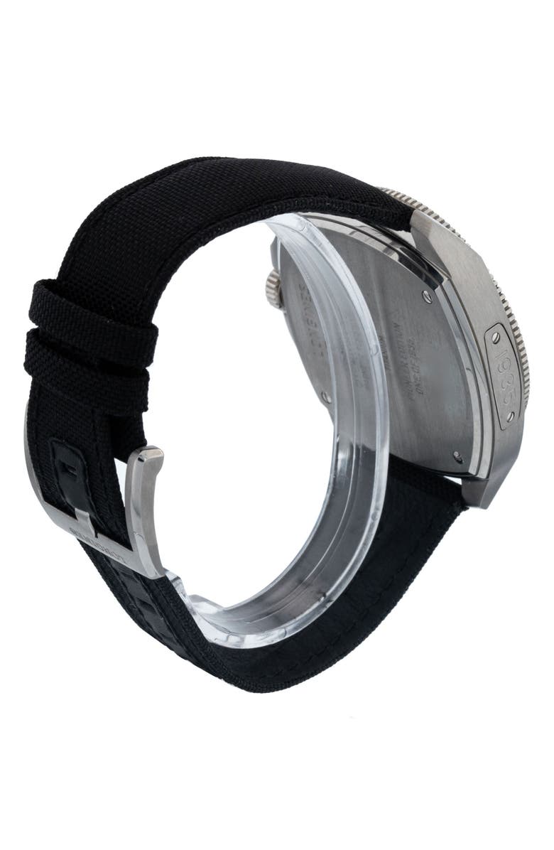 Watchfinder & Co. Longines Preowned 2024 Heritage Avignation L2.838.1.53.2 Leather Strap Watch, 43mm, Alternate, color, Black