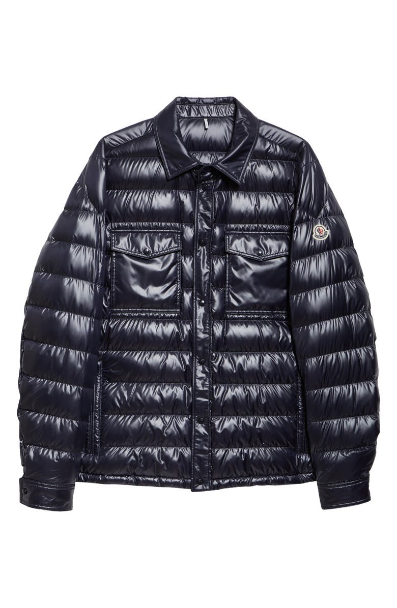 Moncler Chambly Down Shirt Jacket, Alternate, color, 