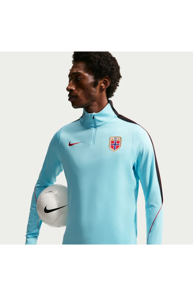 Nike Men's Nike Blue Norway National Team 2026 Strike Dri-FIT Quarter-Zip Drill Top, Alternate, color, Blue