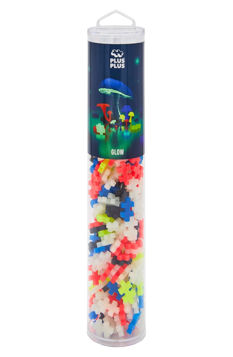 Plus-Plus USA 240-Piece Glow Block Set, Main, color, Multi Colored