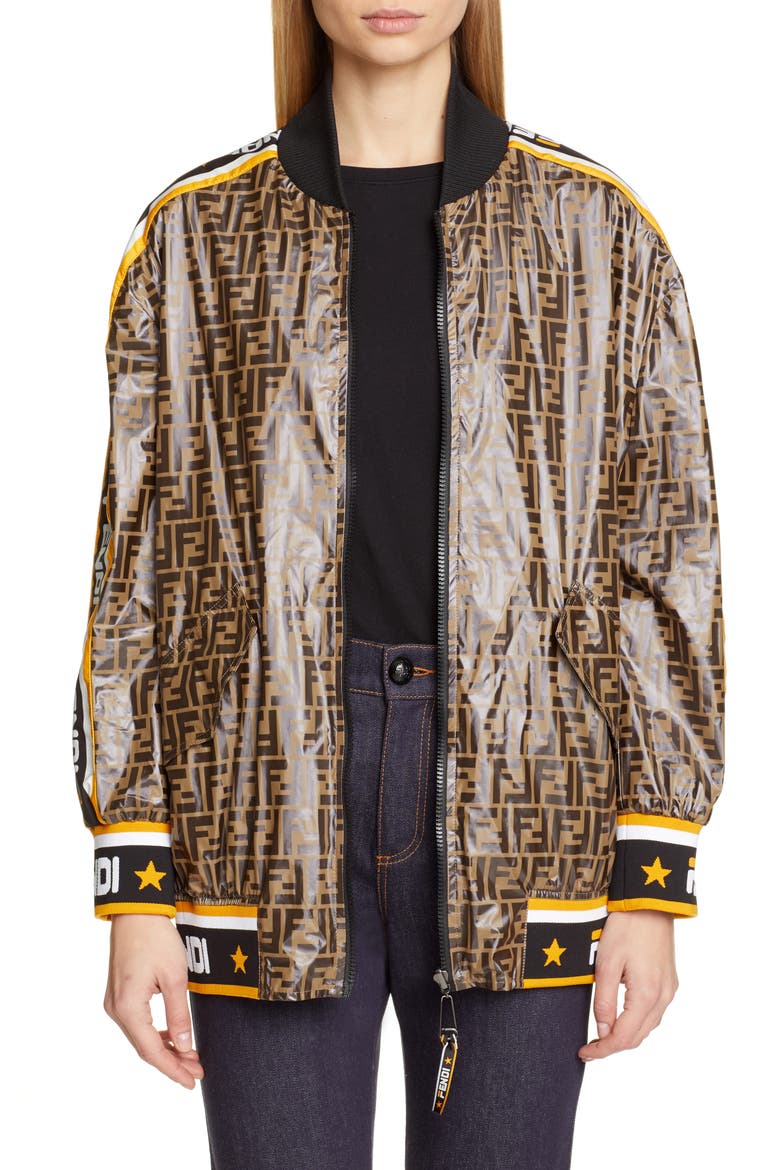 x FILA Mania Logo Reversible Bomber Jacket, Main, color, MULTI