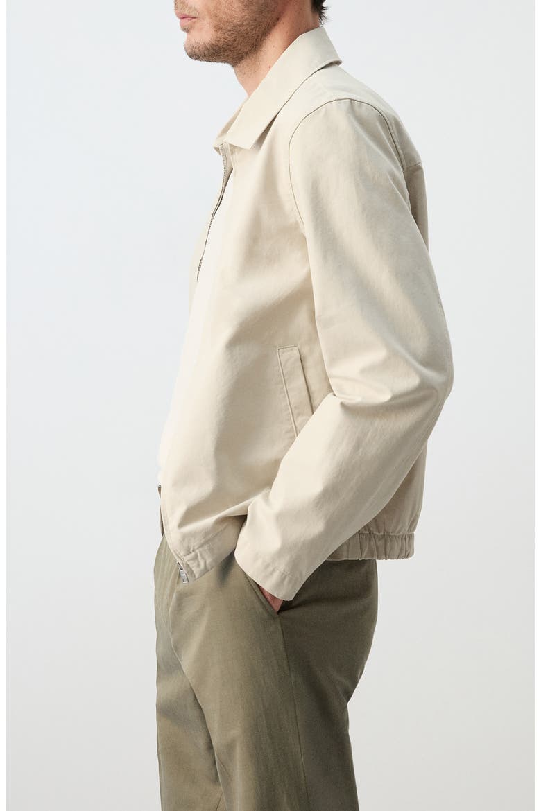 Cotton Blend Jacket, Alternate, color, BEIGE