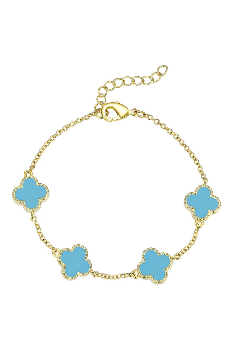Kids' Clover Bracelet, Main, color, TURQUOISE