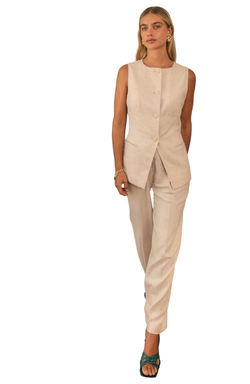Next Long Linen Blend Vest