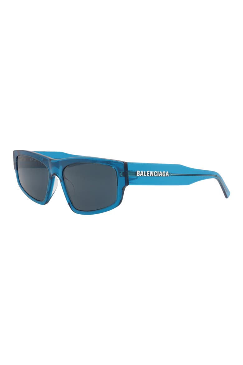 Gender Inclusive 53mm Square Sunglasses, Alternate, color, BLUE BLUE BLUE