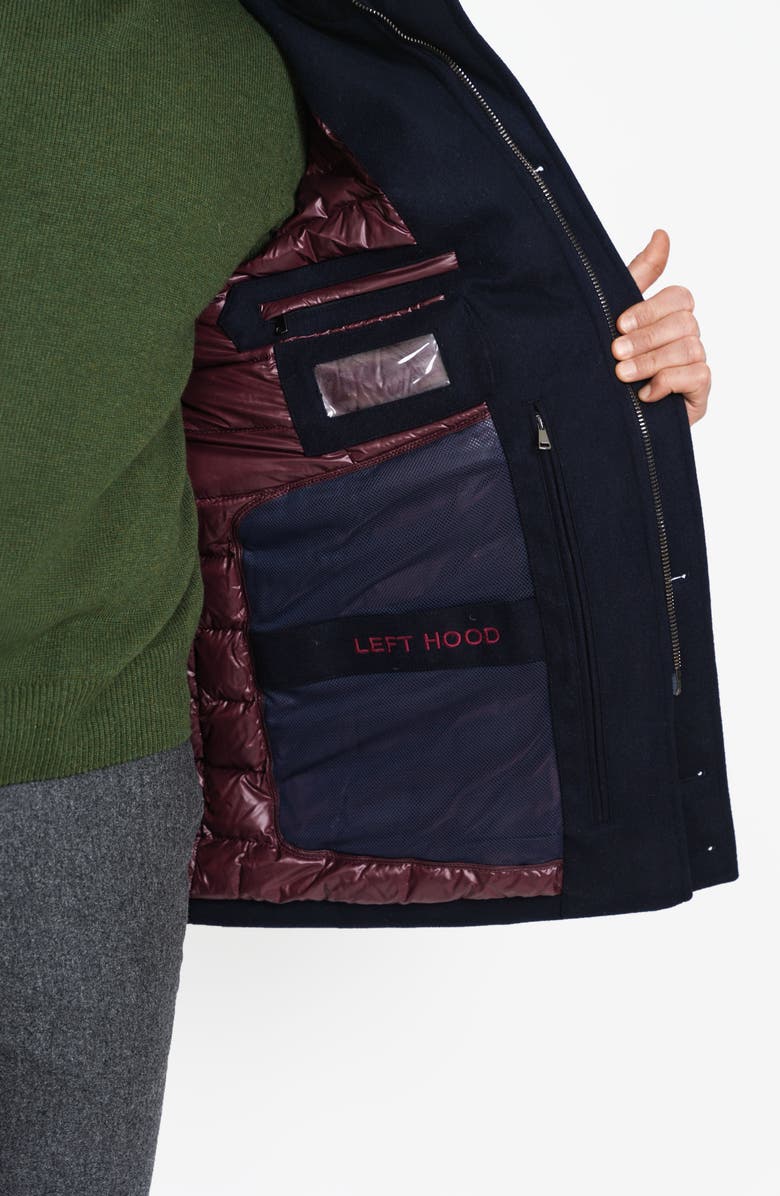 Norwegian Wool City Active Waterproof 750 Fill Power Down Coat with Removable Hood, Alternate, color, 