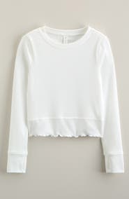 Zella Girl Kids' Grace Long Sleeve Rib T-Shirt
