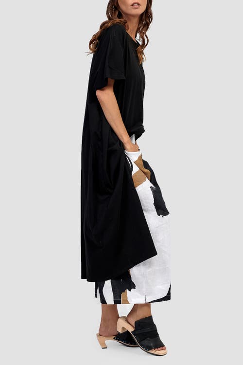 ALEMBIKA ALEMBIKA CREW NECK HIGH-LOW JERSEY TUNIC