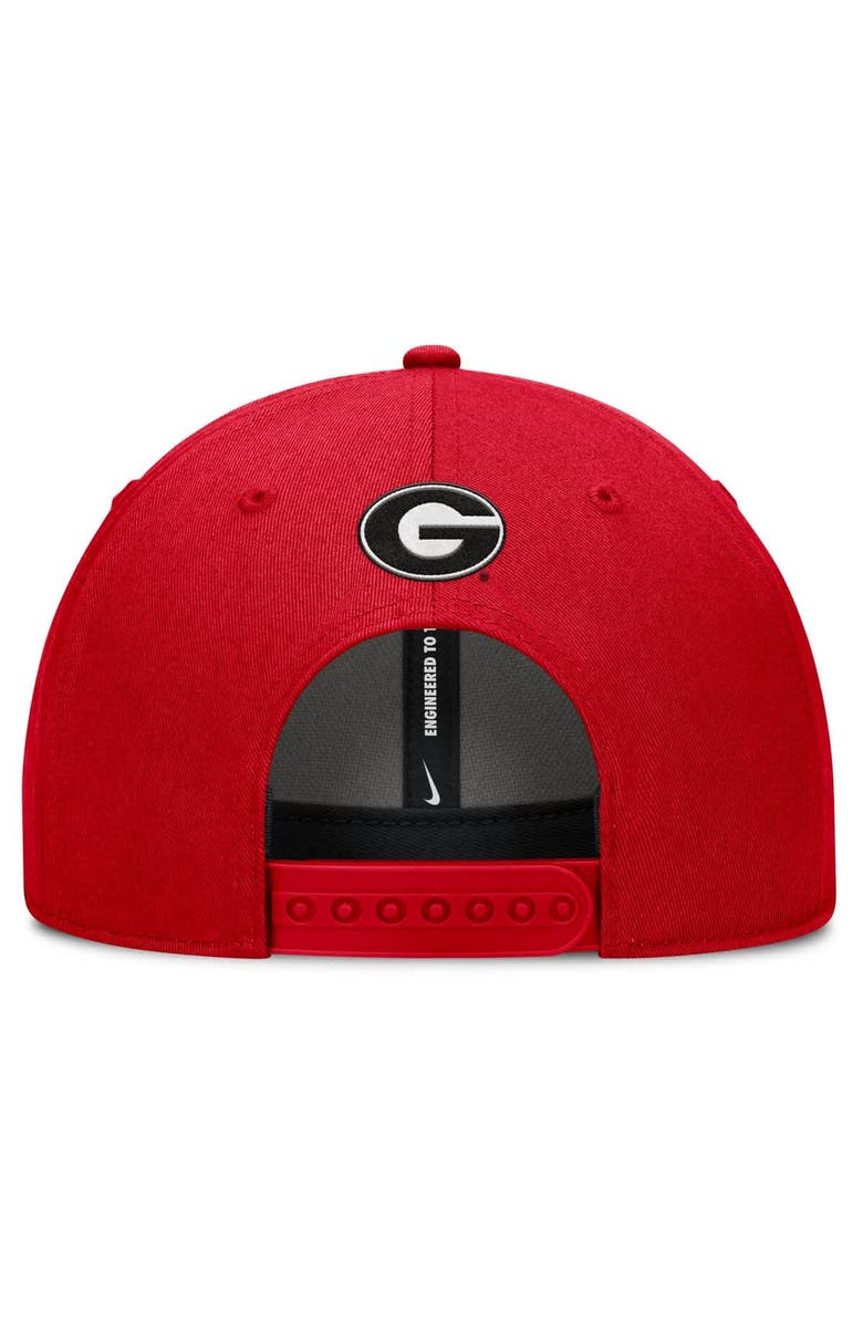 Nike Men's Nike Red Georgia Bulldogs Slanted Primetime Rise Performance Adjustable Hat, Alternate, color, 
