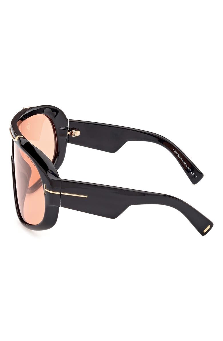 TOM FORD 71mm Shield Sunglasses, Alternate, color, 