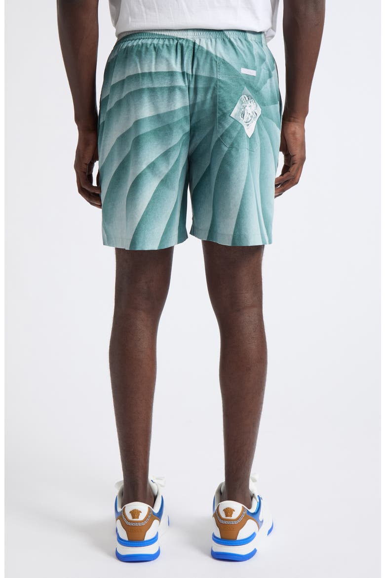 The Vortex Print Cotton Poplin Shorts, Alternate, color, 5GE50-LIGHT TEAL