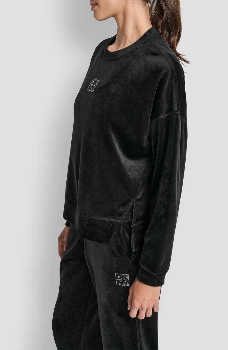 Rhinestone Logo Sweatshirt