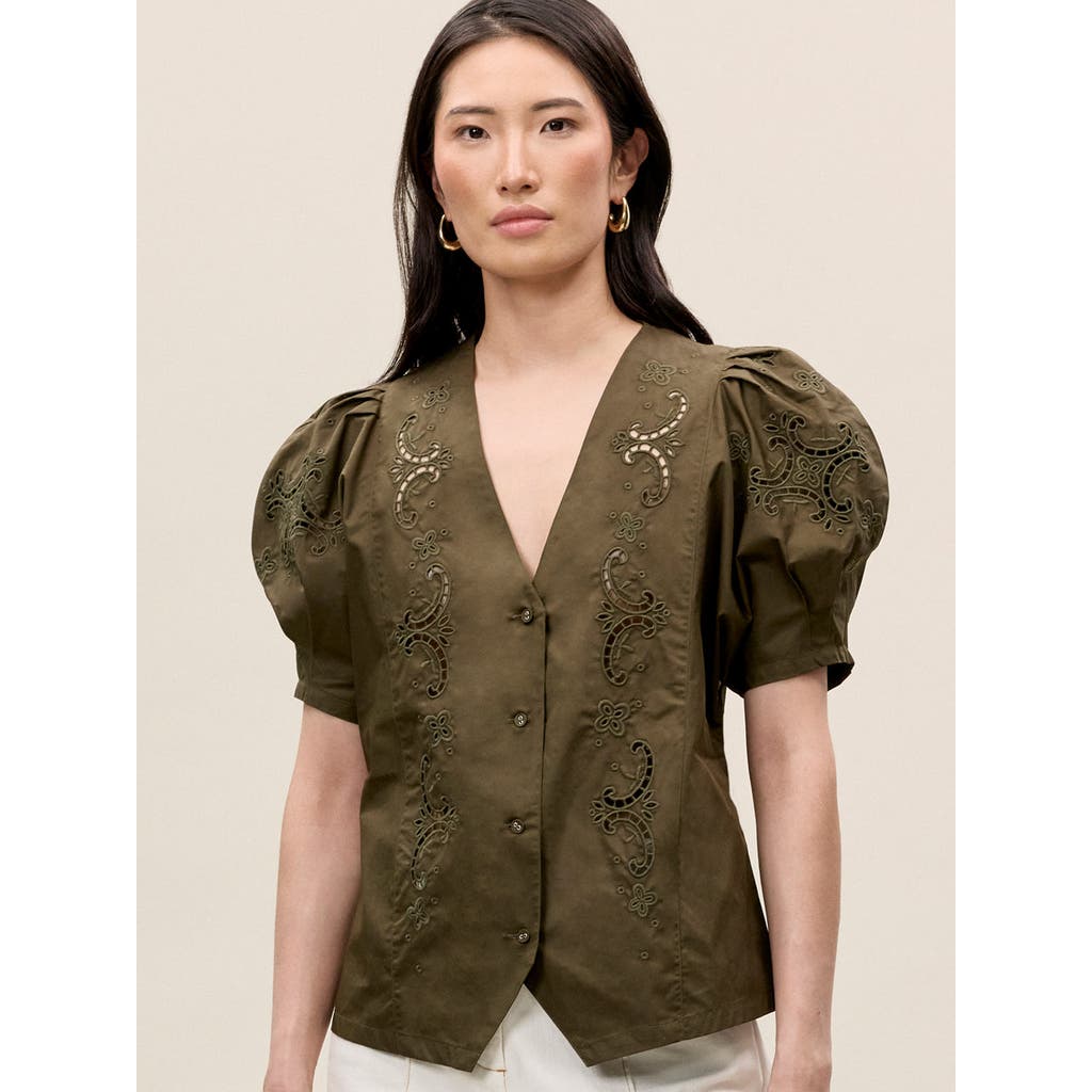 REBECCA TAYLOR REBECCA TAYLOR RAQUEL TWILL SHIRT