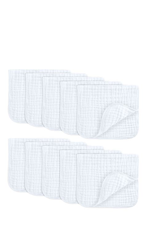 Muslin Burp Cloth for Baby, Pack of 10