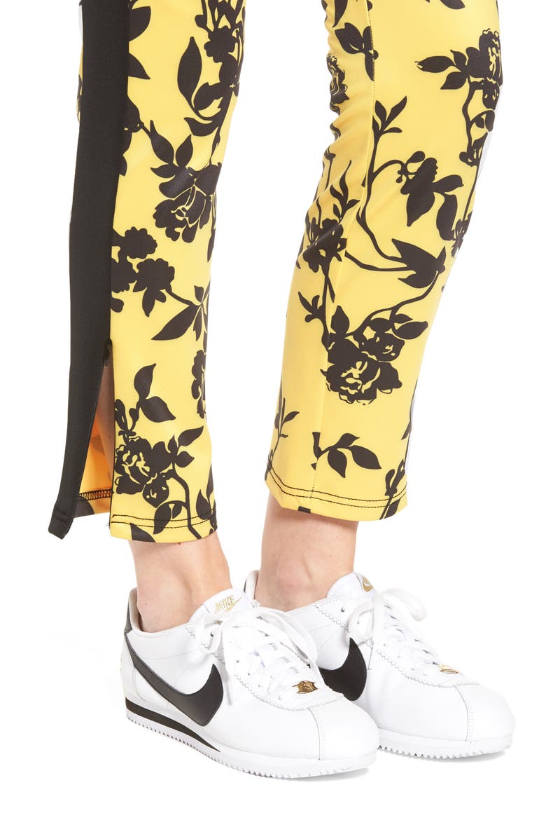 Crop Track Pants, Alternate, color, FLORAL SHADOW PRINT
