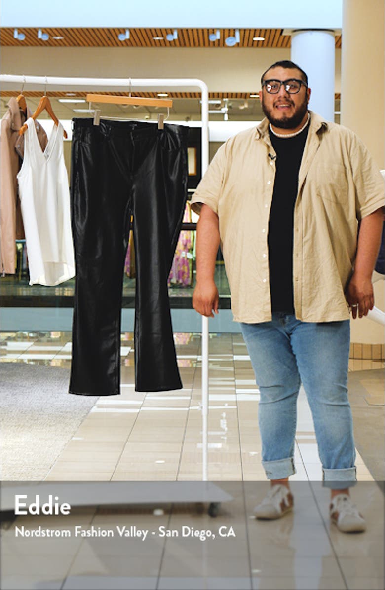 Sculpt Her Marilyn Faux Leather Straight Leg Pants, sales video thumbnail