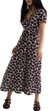Seasalt Cornwall Chapelle Floral Organic Cotton Jersey Midi Dress