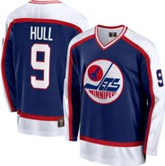 FANATICS Men's Fanatics Branded Bobby Hull Navy Winnipeg Jets Breakaway Retired Player Jersey