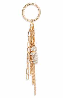 Pavé Crystal Inital Bag Charm