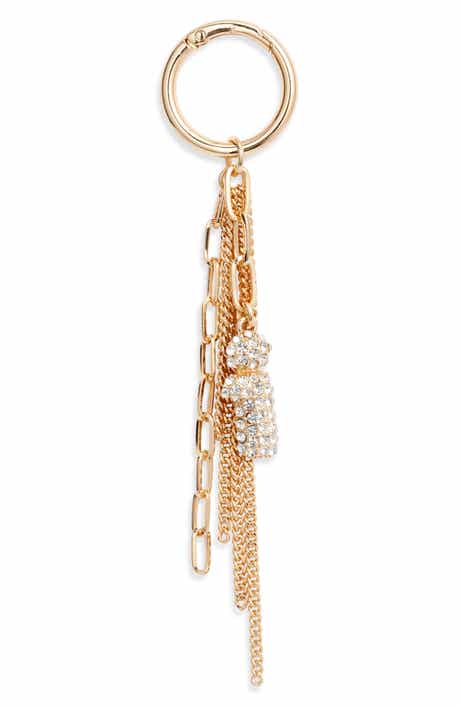 Pavé Crystal Inital Bag Charm