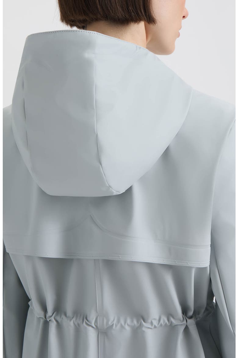 Abbey Short Rubberized Rain Jacket, Alternate, color, SILVER GREY