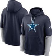 Nike Men's Nike Navy Dallas Cowboys 2024 Sideline Club Pullover Hoodie
