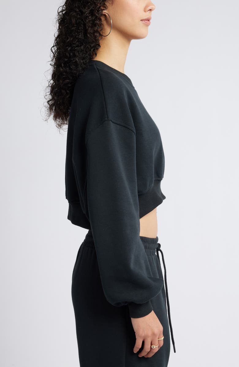 BP. Crop Sweatshirt, Alternate, color, Black Jet