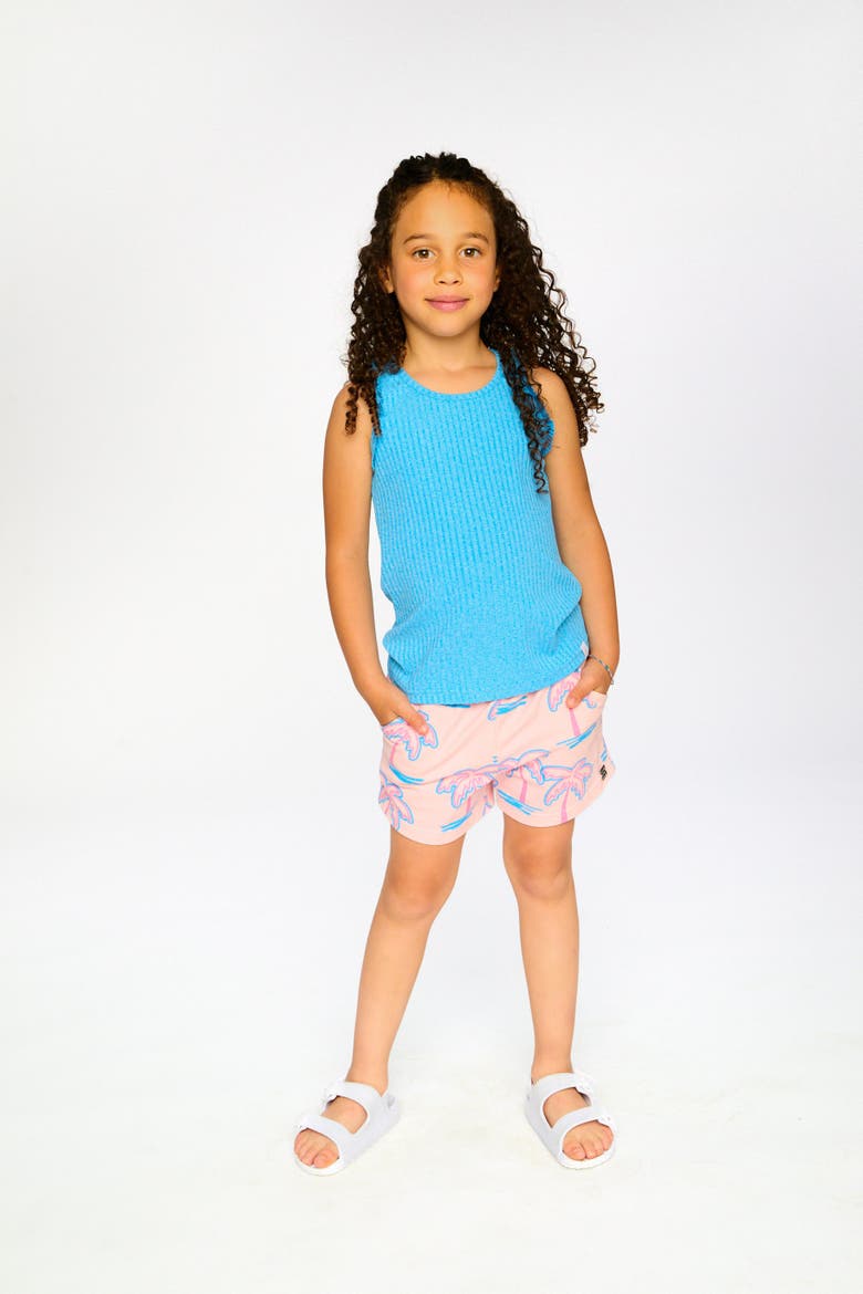 Sleeveless Straight Fit Rib Tank Top, Alternate, color, Blue