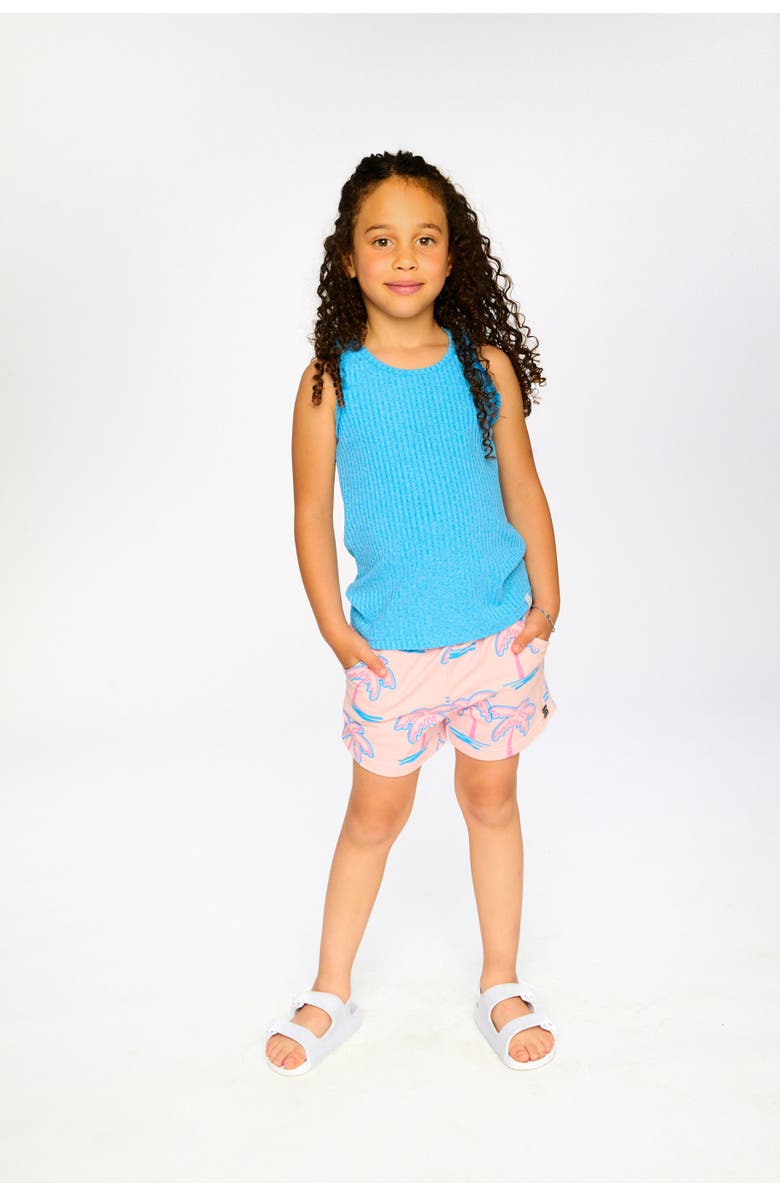 Deux par Deux Sleeveless Straight Fit Rib Tank Top, Alternate, color, Blue