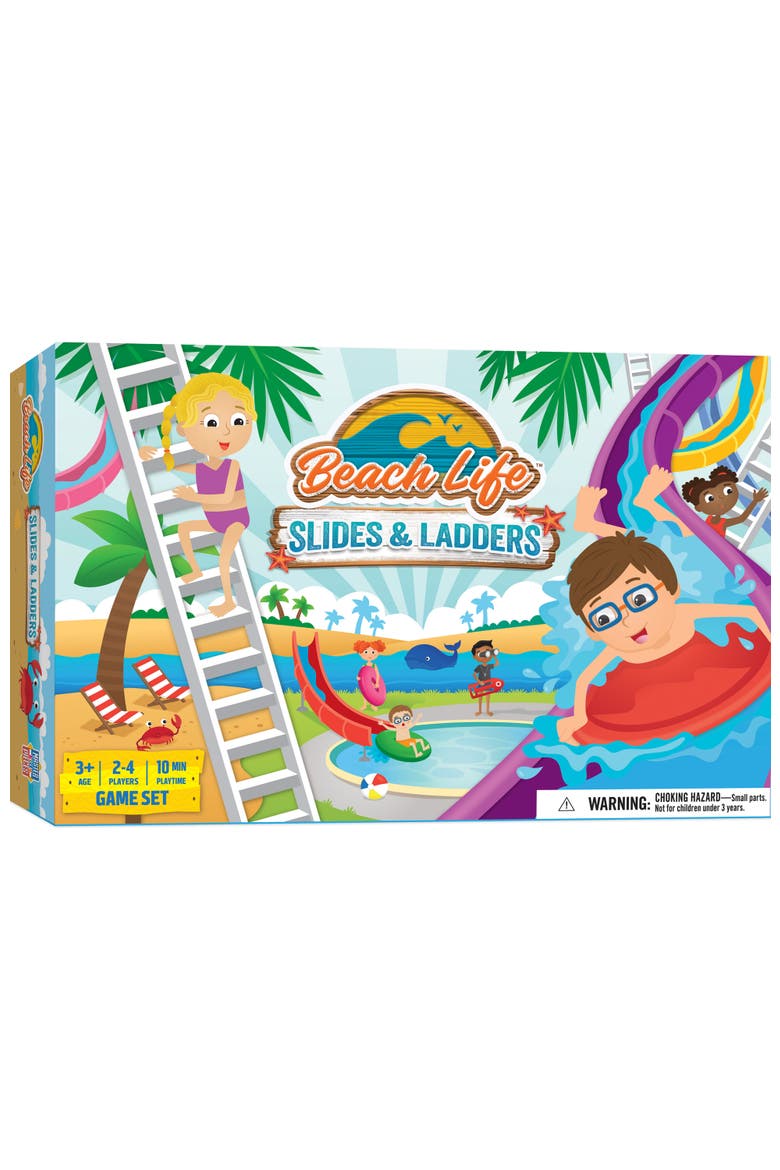 Beach Life Slides & Ladders Game, Main, color, Multicolor