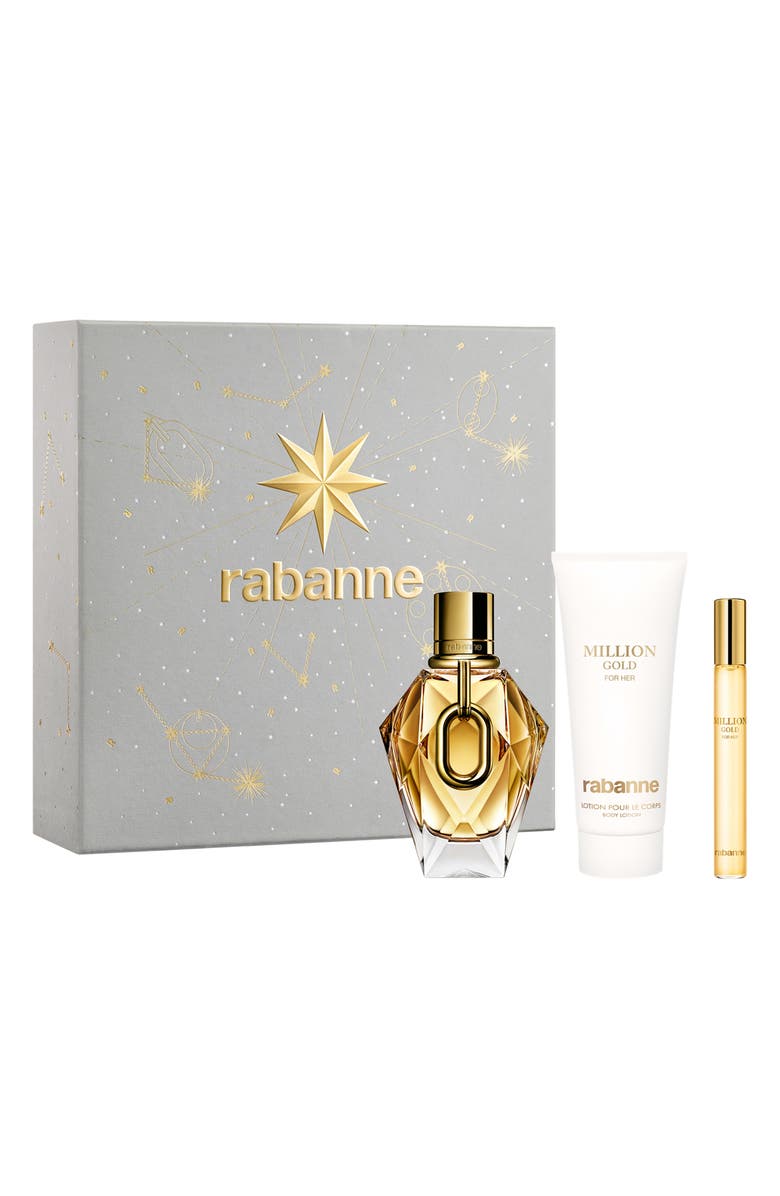 Rabanne Million Gold for Her Eau de Parfum Set $229 Value, Main, color, 