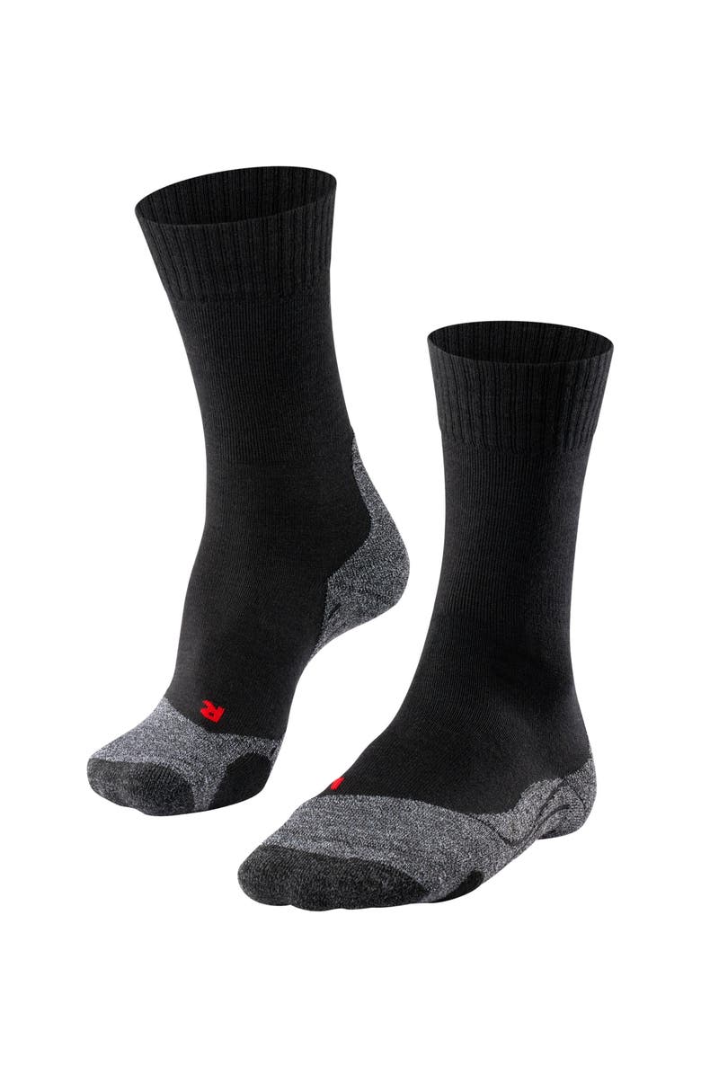 Falke TK2 Explore Hiking Socks, Main, color, Black-Mix