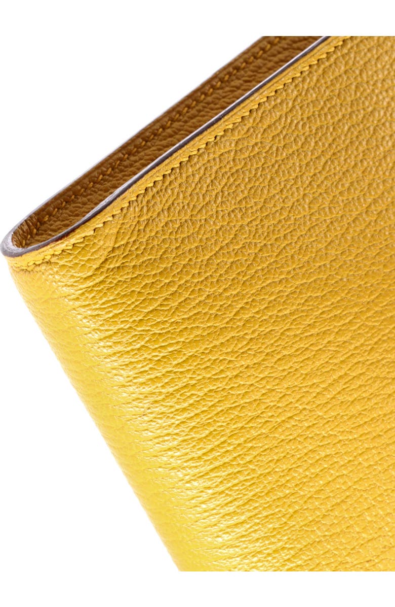 Pre-Owned Hermes Clic Wallet on Strap Chevre Mysore 16, Alternate, color, Jaune Ambre