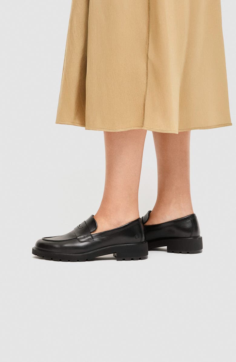 ECCO Metropole Vienna Penny Loafer, Alternate, color, Black Leather