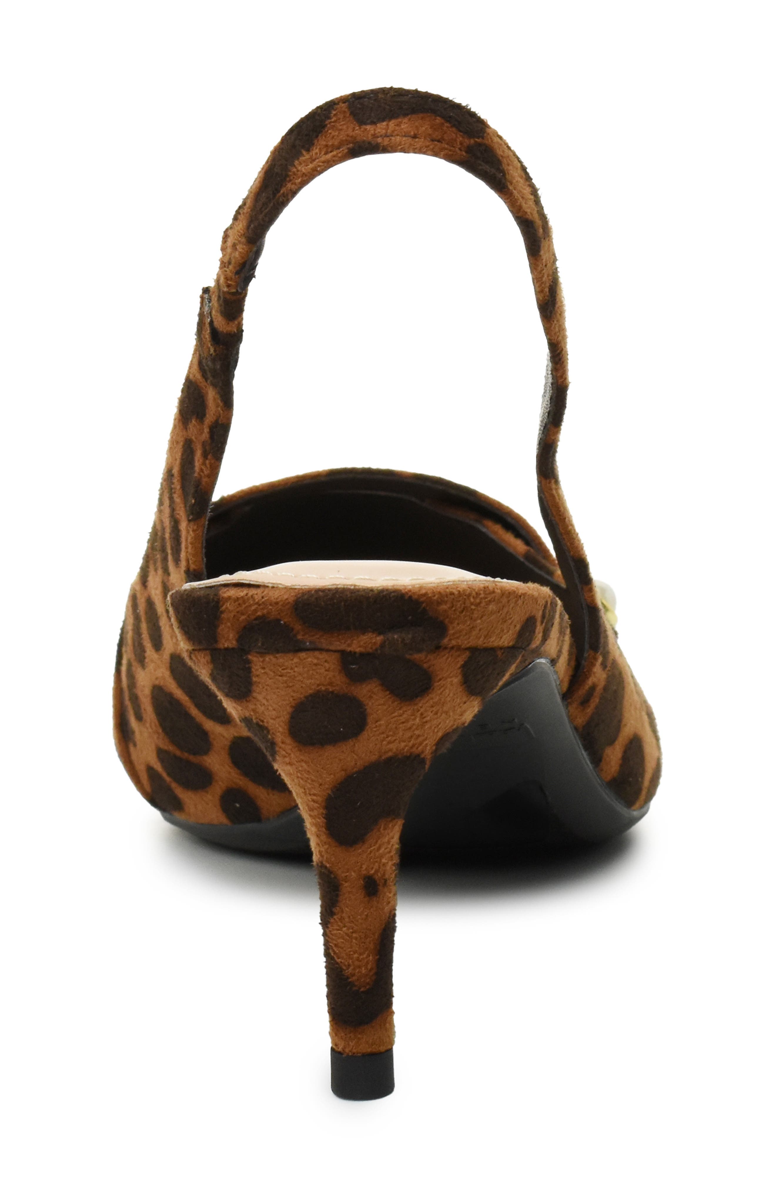 Nicole Miller Pointed Toe Slingback Pump, Alternate, color, Leopard