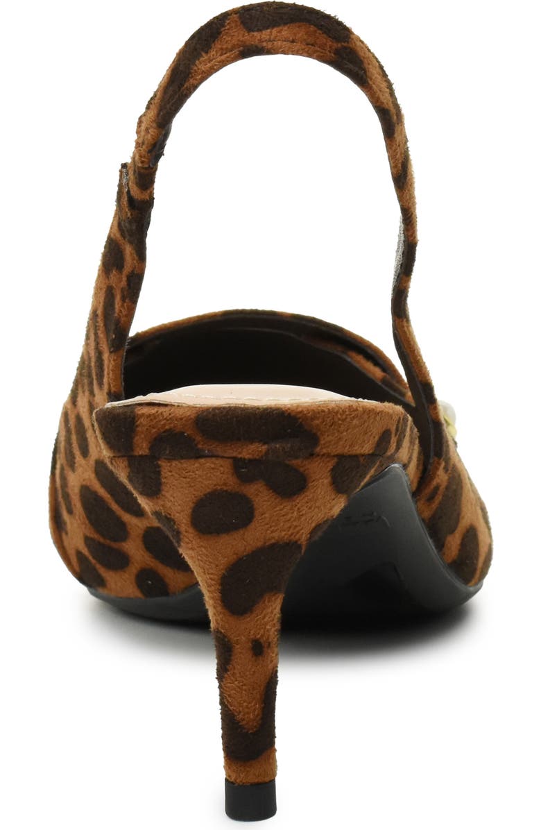 Nicole Miller Pointed Toe Slingback Pump, Alternate, color, Leopard