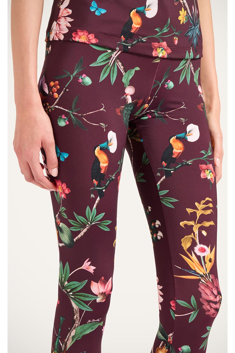 Leggings, Alternate, color, Zooflora Bordeaux