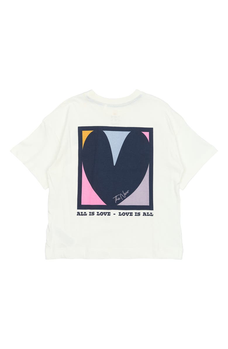 THE NEW Kids' Perley Organic Cotton Graphic T-Shirt, Alternate, color, Cloud Dancer