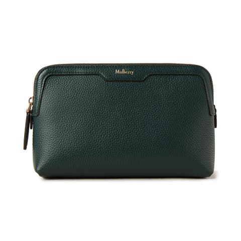 Small Leather Cosmetic Pouch