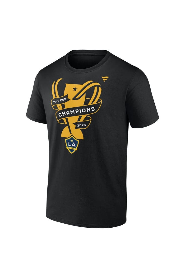 Men's Fanatics Black LA Galaxy 2024 MLS Cup Champions Locker Room T-Shirt, Alternate, color, Black