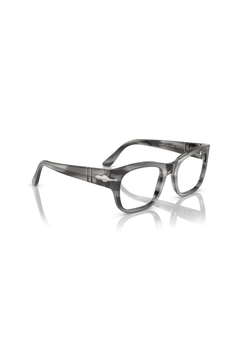 Persol 52mm Rectangle optical glasses, Alternate, color, Grey