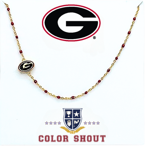 University of Georgia Side Necklace