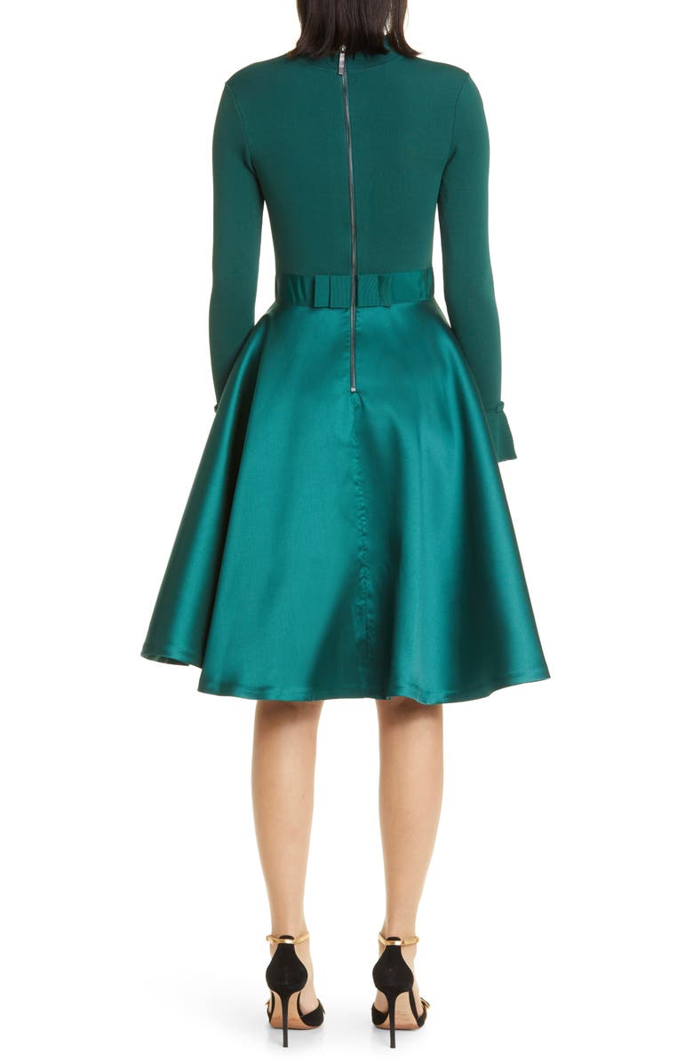 Ted Baker London Zadi Mix Media Long Sleeve Dress, Alternate, color,