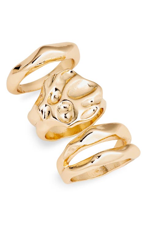 Set of 3 Molten Rings