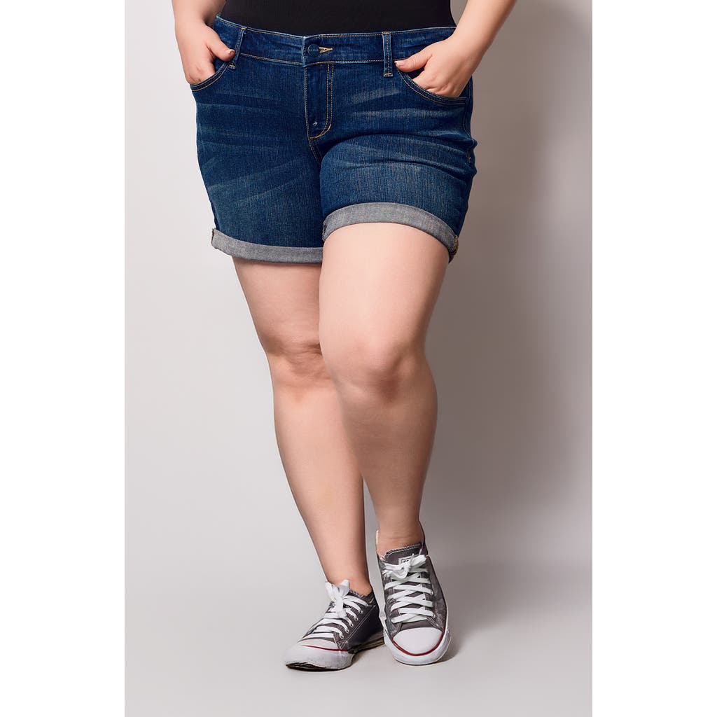 SLINK Jeans Cuffed Denim Shorts in Addison  product