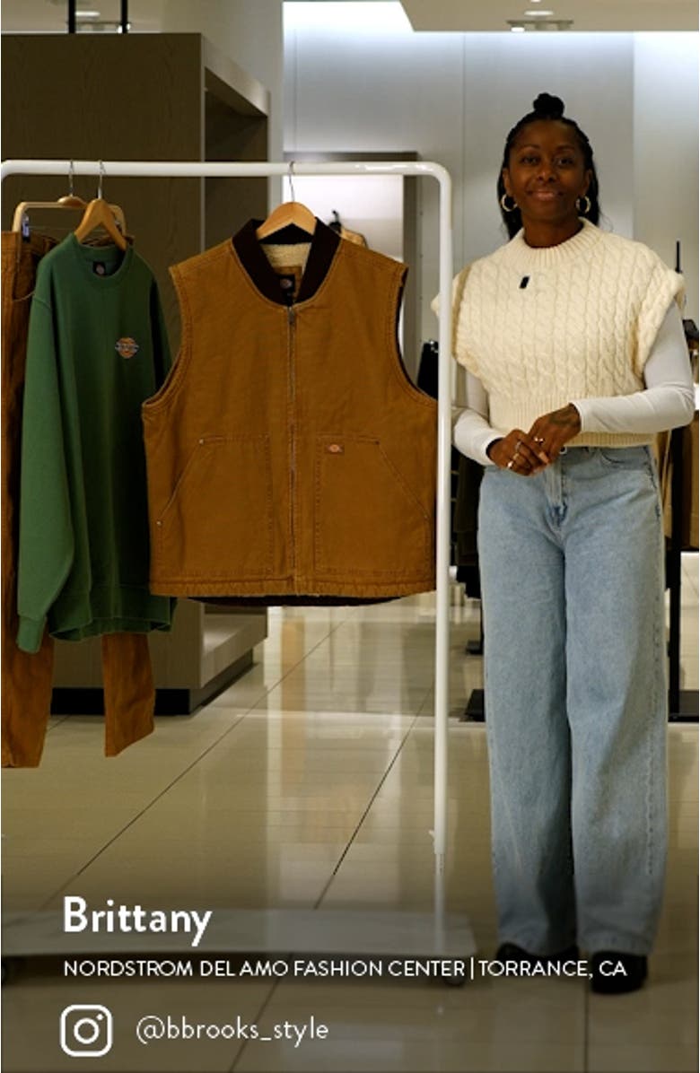 Fleece Lined Cotton Duck Vest, sales video thumbnail