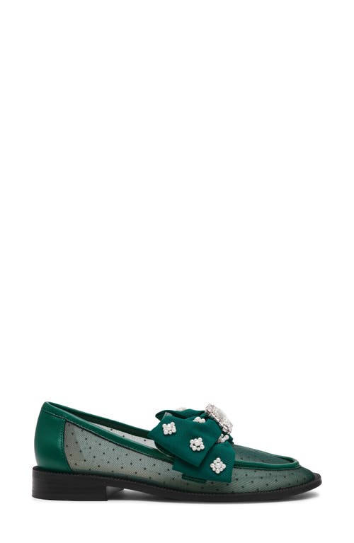 Betsey Johnson Seth Pointed Toe Mesh Flat In Multi