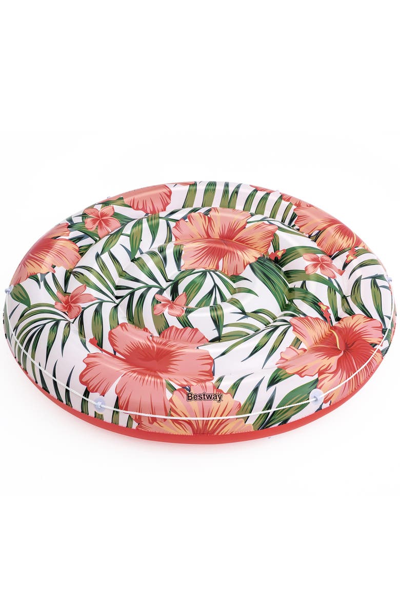 H2OGO! Bestway - H2OGO! Peaceful Palms Inflatable Pool Float, Main, color, Multicolored