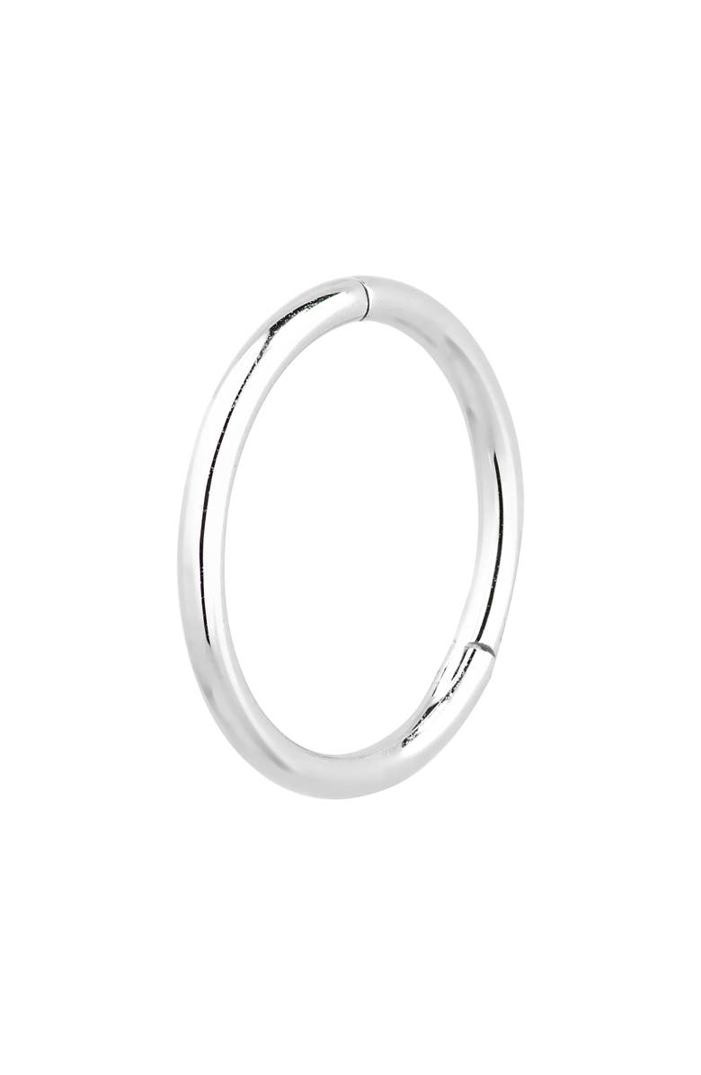 MARIA TASH 14K Gold Plain Clicker, Main, color, White Gold