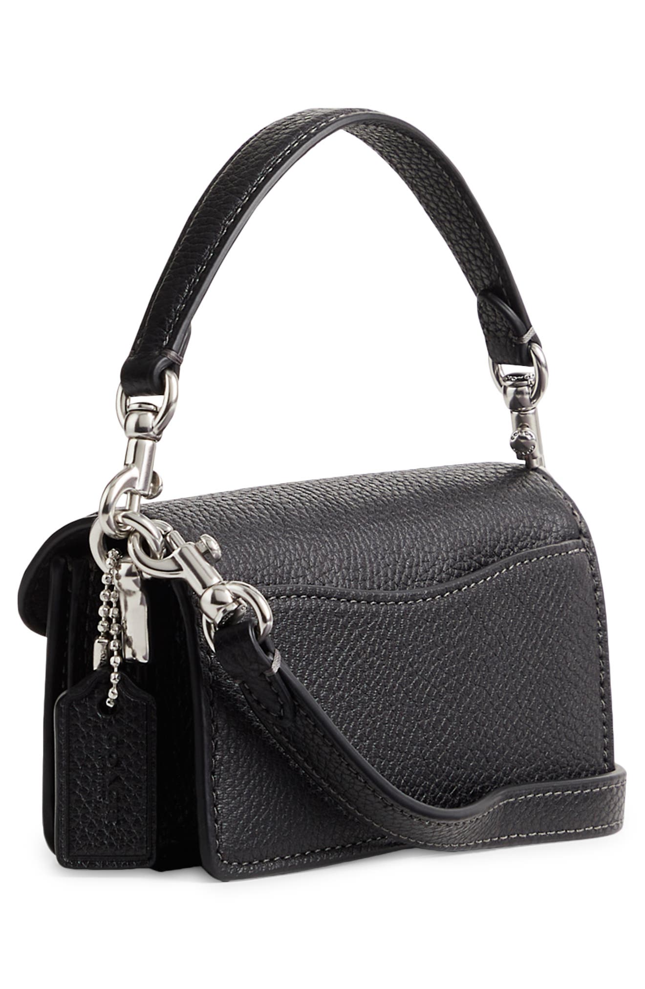 COACH Tabby 12 Leather Crossbody Bag, Alternate, color, 